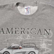 Vintage American Sports Car Sweater Large 
