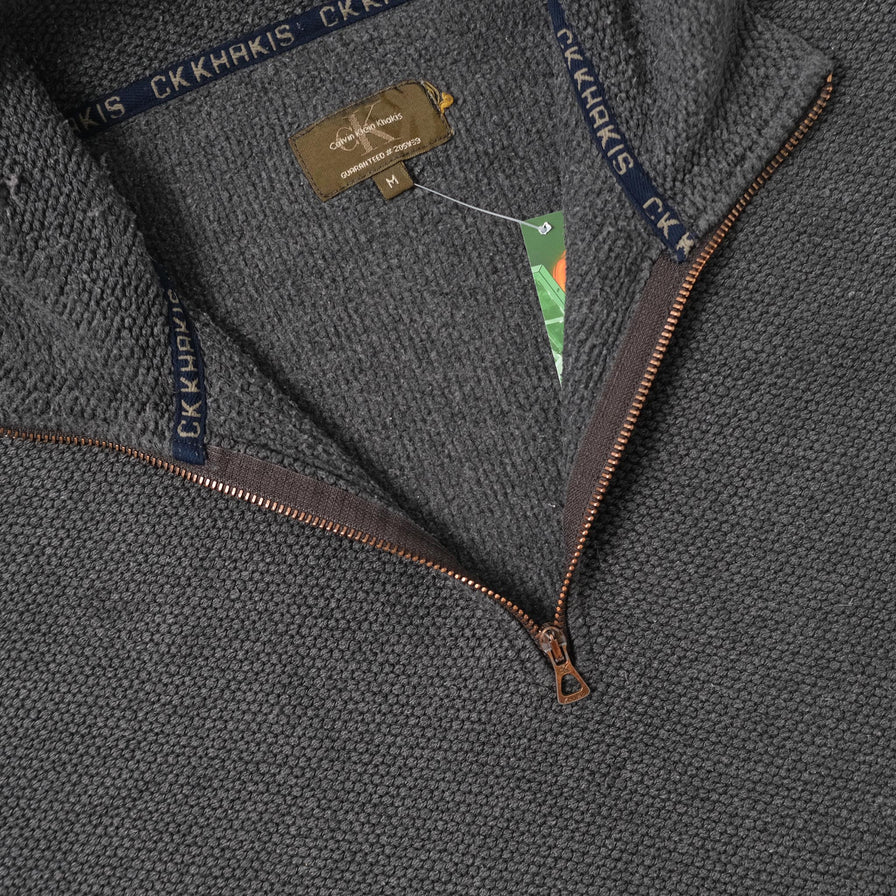 Calvin Klein Q-Zip Sweater Medium 