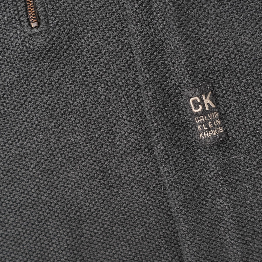 Calvin Klein Q-Zip Sweater Medium 