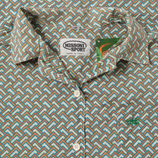 Vintage Missoni Sport Pattern Shirt Small 