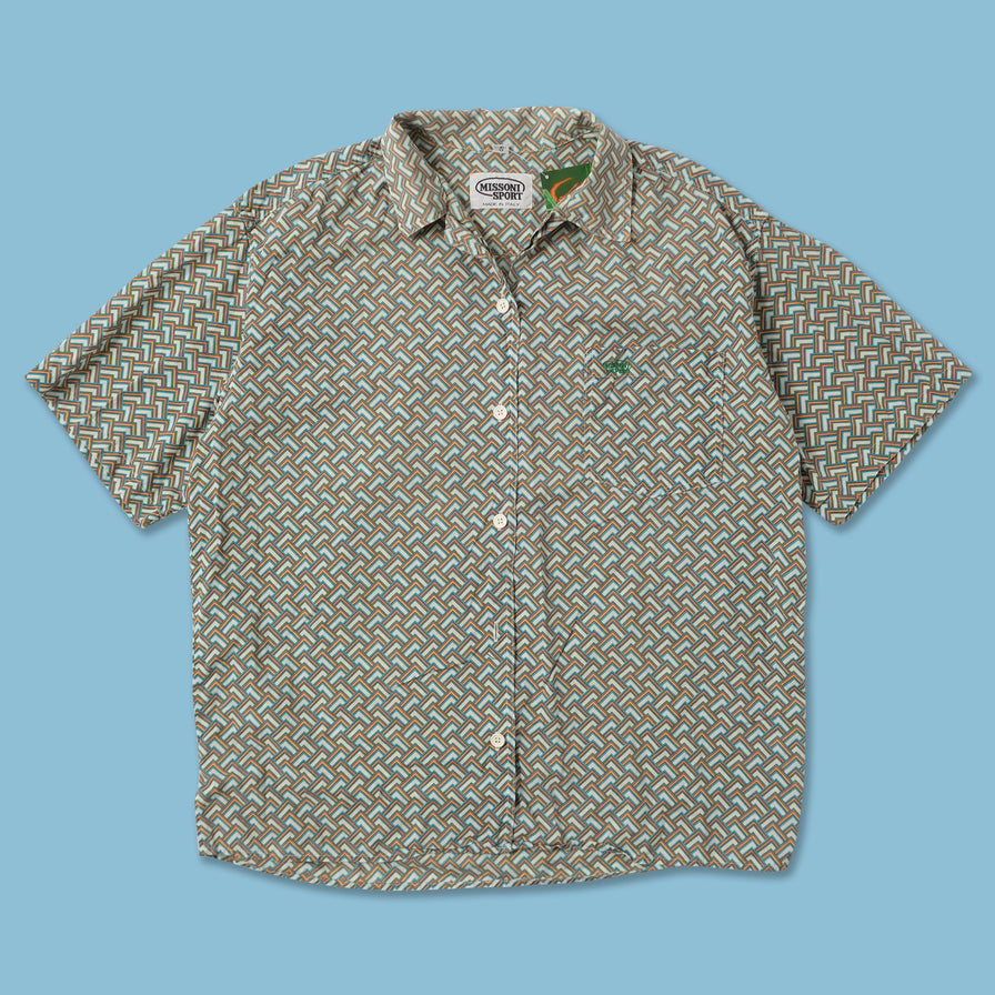 Vintage Missoni Sport Pattern Shirt Small 