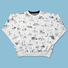 Vintage Lighthouse Sweater XLarge 