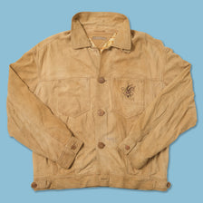 Vintage 1994 Iceberg Wile E. Coyote Leather Jacket XLarge 