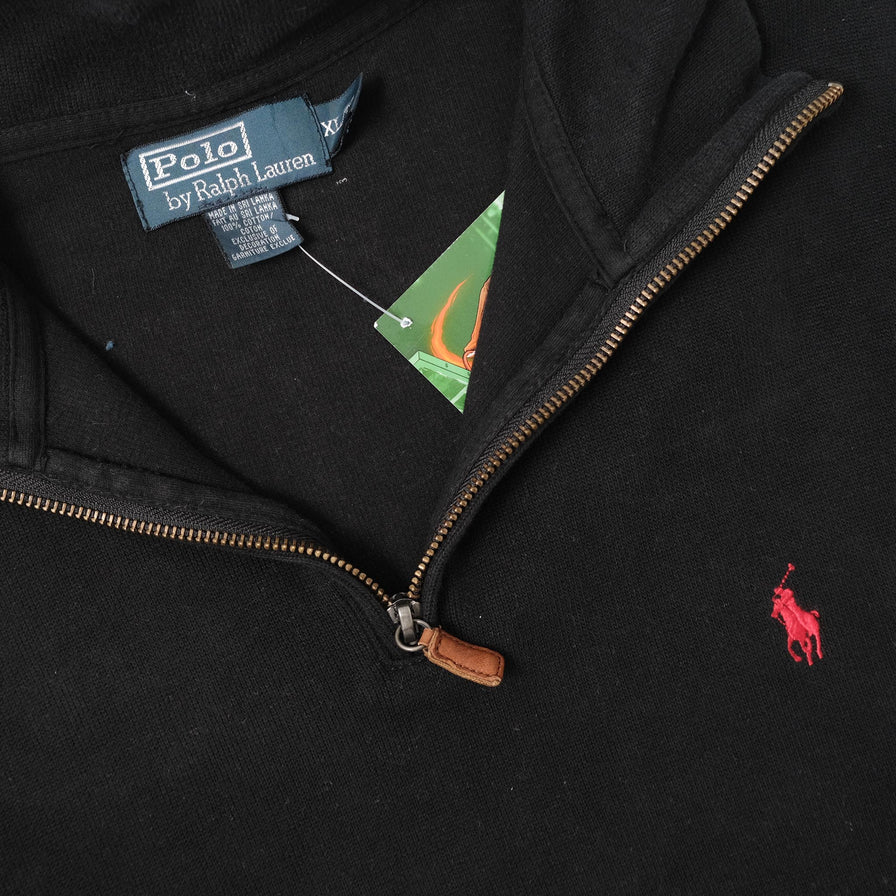 Vintage Polo Ralph Lauren Q-Zip Sweater XLarge 
