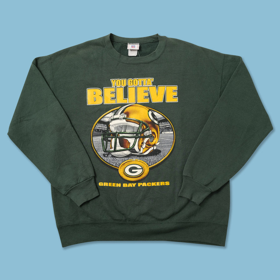 Vintage Green Bay Packers Sweater Large 