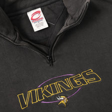Vintage Minnesota Vikings Q-Zip Sweater XLarge 