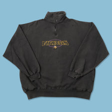 Vintage Minnesota Vikings Q-Zip Sweater XLarge 