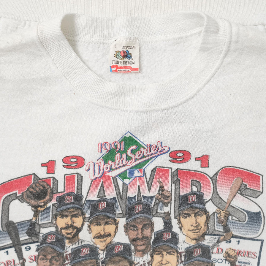 Vintage 1991 Minnesota Twins Sweater Medium 