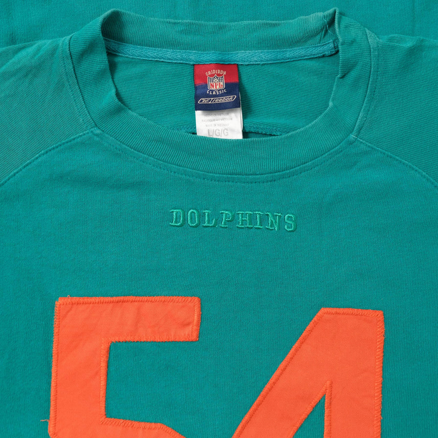 Vintage Reebok Miami Dolphins Sweater XXLarge 