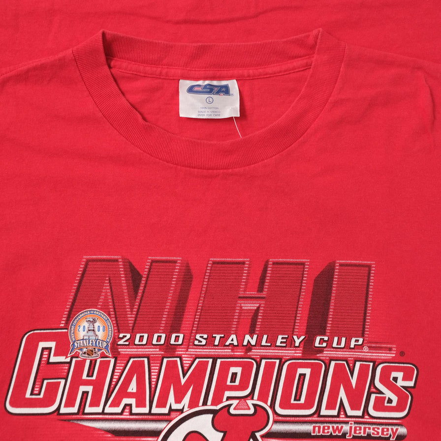 Vintage 2000 New Jersey Devils T-Shirt Large 