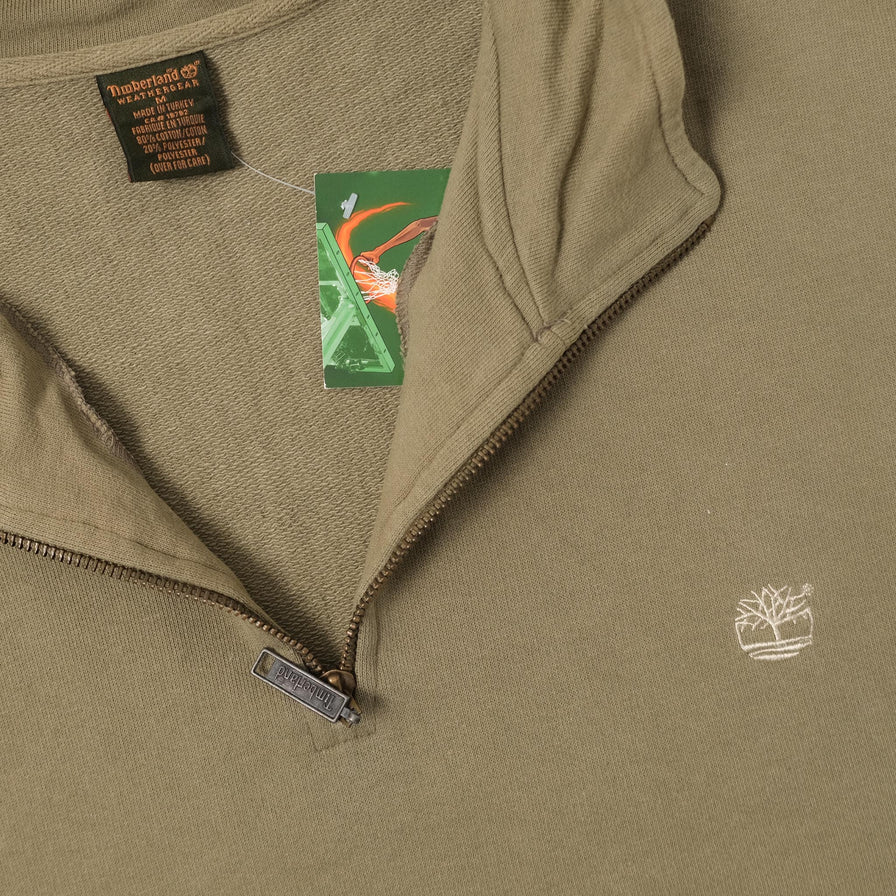 Vintage Timberland Q-Zip Sweater Large 