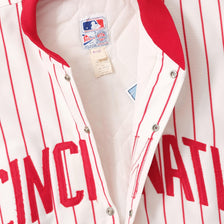 Vintage Cincinnati Reds Padded College Jacket Large 
