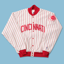 Vintage Cincinnati Reds Padded College Jacket Large 