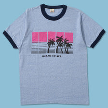 Vintage Women's Miami Beach T-Shirt Medium 
