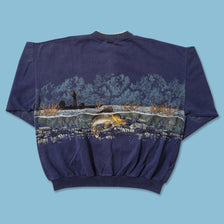Vintage Fishing Sweater XLarge 