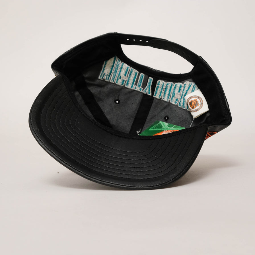 Vintage DS Mighty Ducks Leather Snapback 