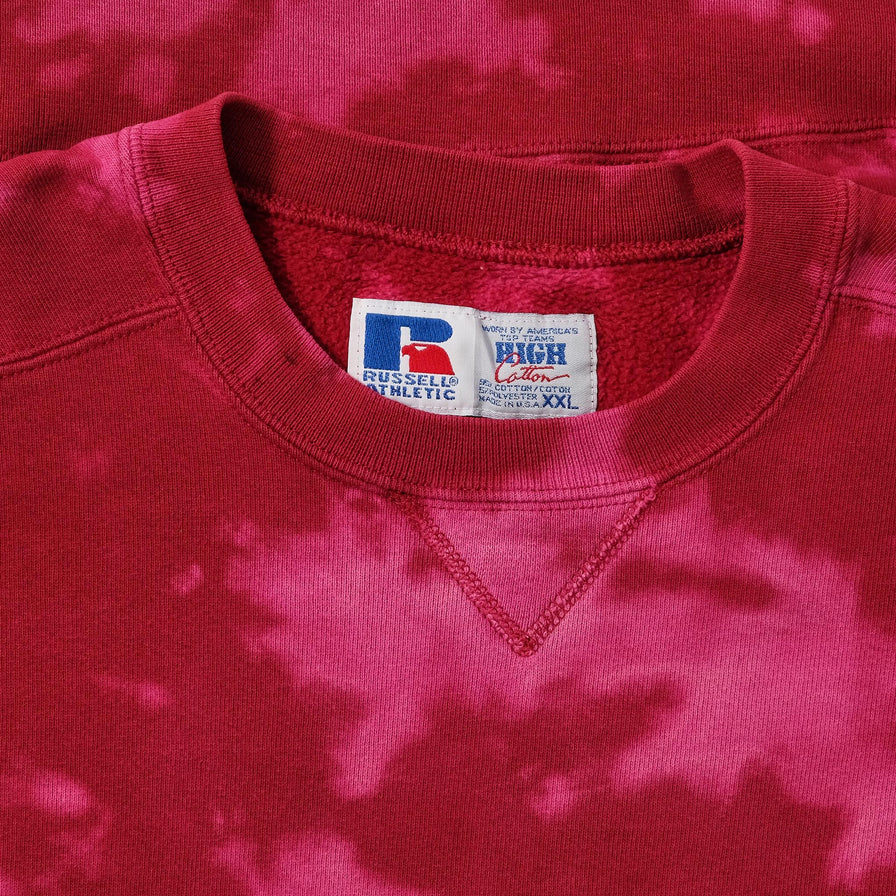 Vintage Russell Athletic Tie Dye Sweater XLarge 