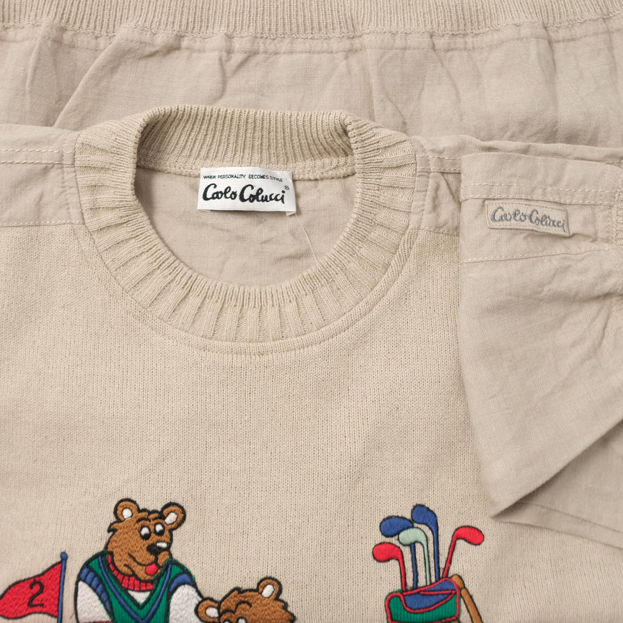 Vintage Carlo Colucci Knit Sweater Large 