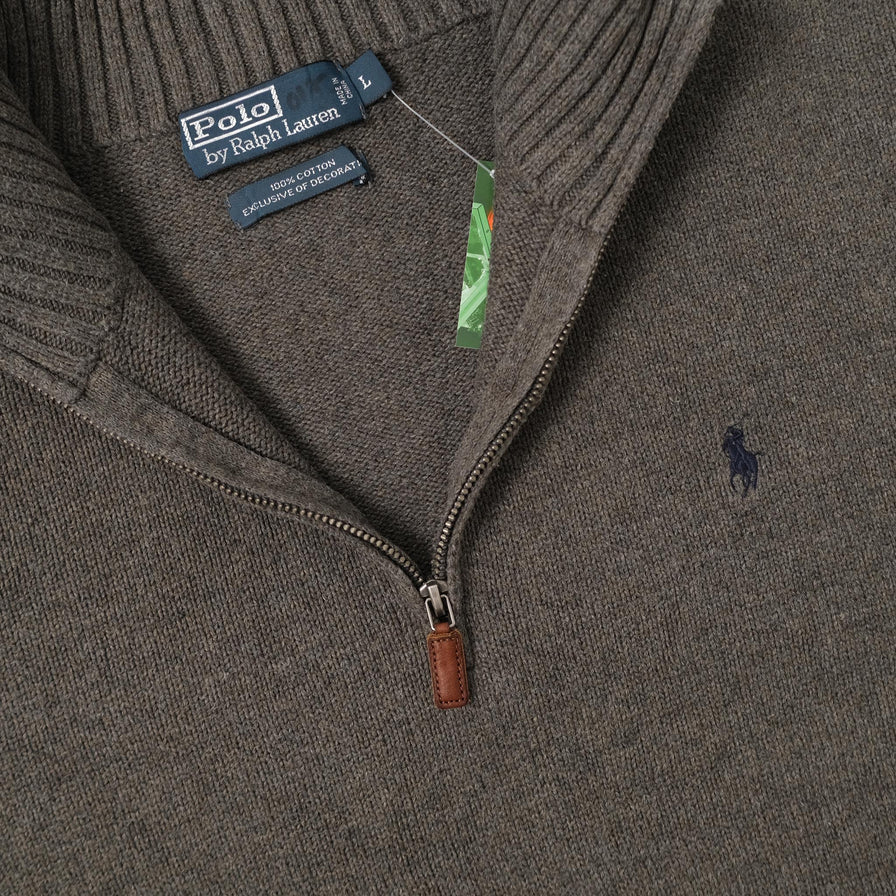 Vintage Polo Ralph Lauren Q-Zip Sweater Large 