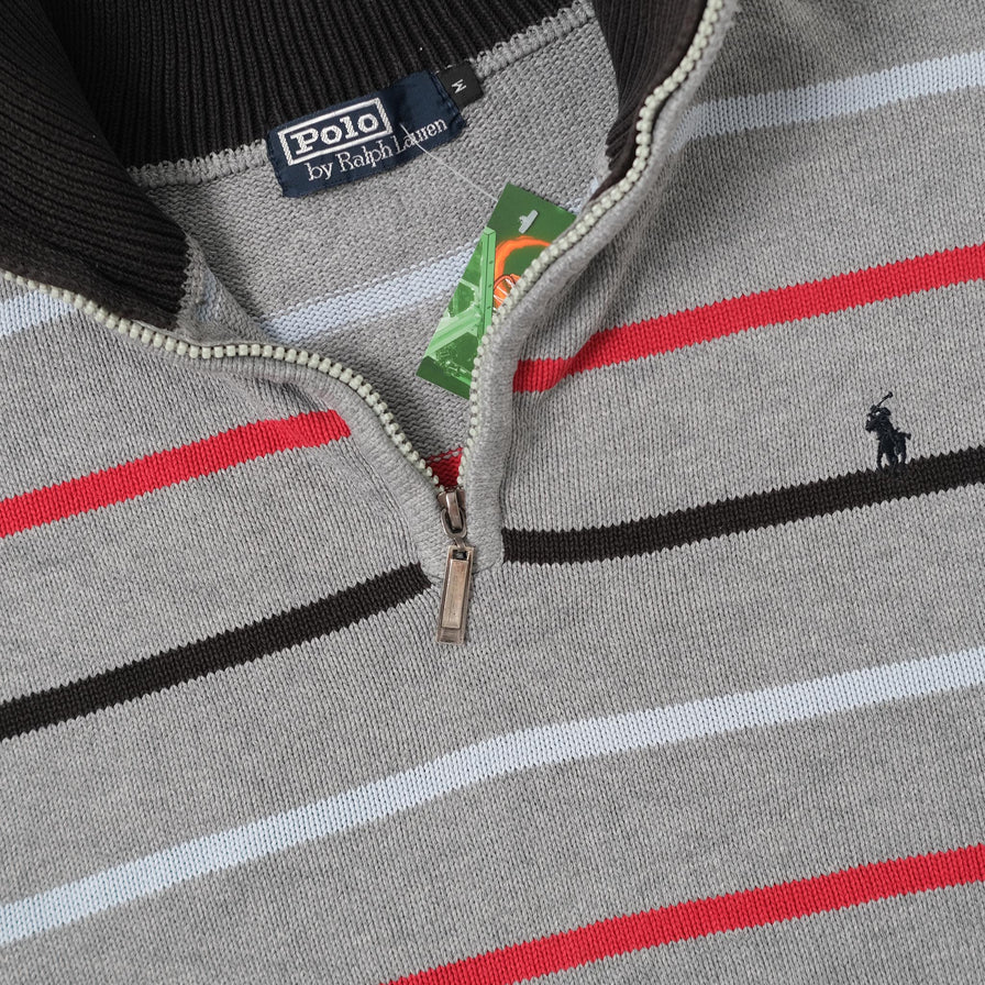 Vintage Polo Ralph Lauren Q-Zip Sweater Medium 