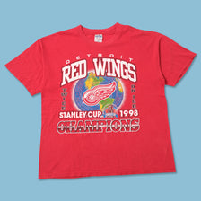Vintage 1998 Detroit Red Wings T-Shirt XLarge 