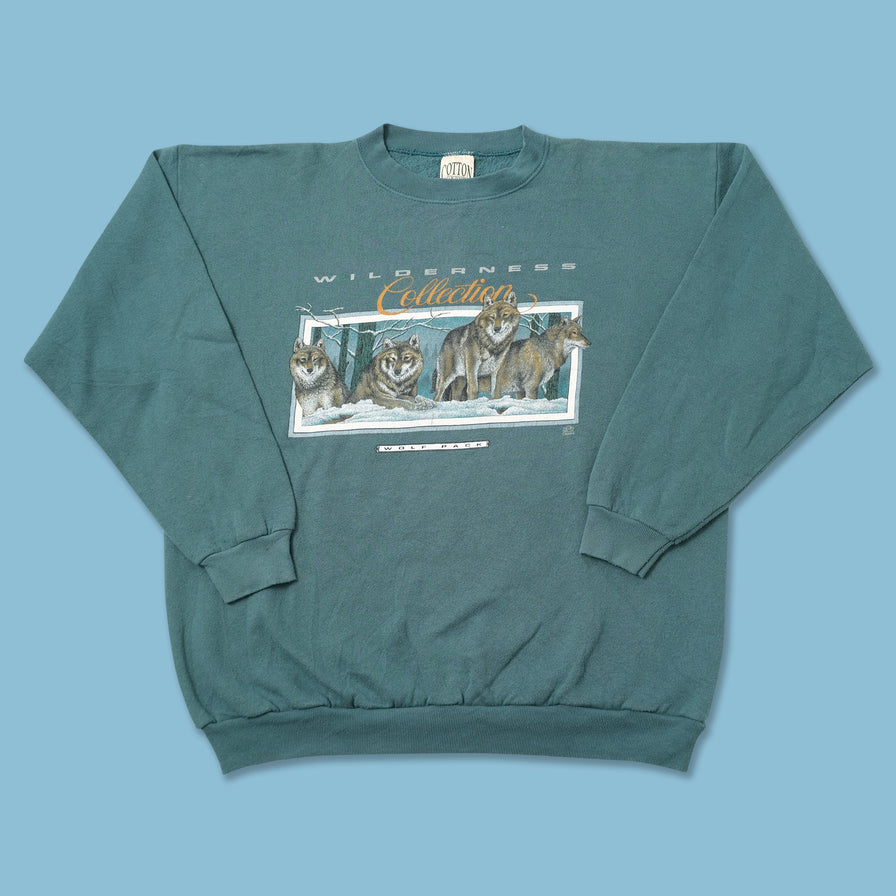 Vintage 1994 Wolf Pack Sweater XLarge 