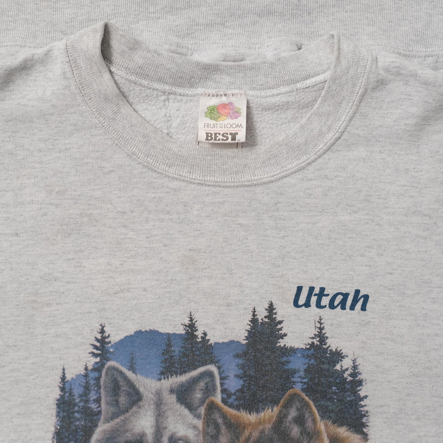 Vintage Wolves Sweater XLarge 