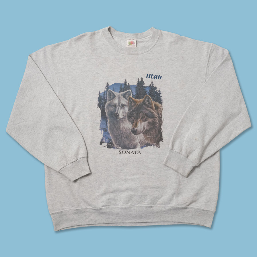 Vintage Wolves Sweater XLarge 