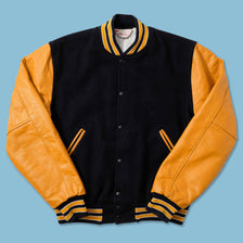 Vintage Wool Leather Varsity Jacket Large 