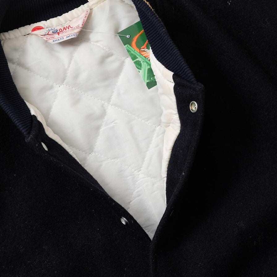 Vintage Wool Leather Varsity Jacket Large 