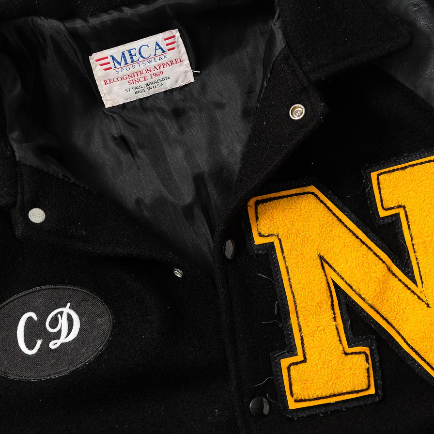 Vintage Wool Leather Varsity Jacket Large 