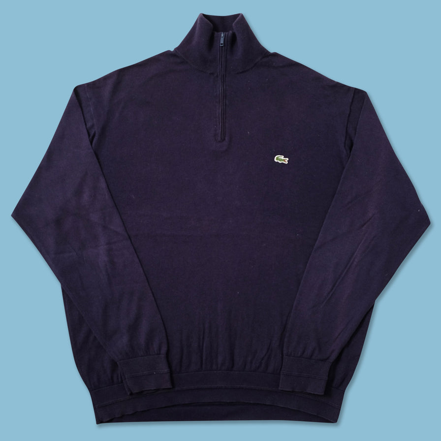 Vintage Lacoste Q-Zip Sweater XLarge 