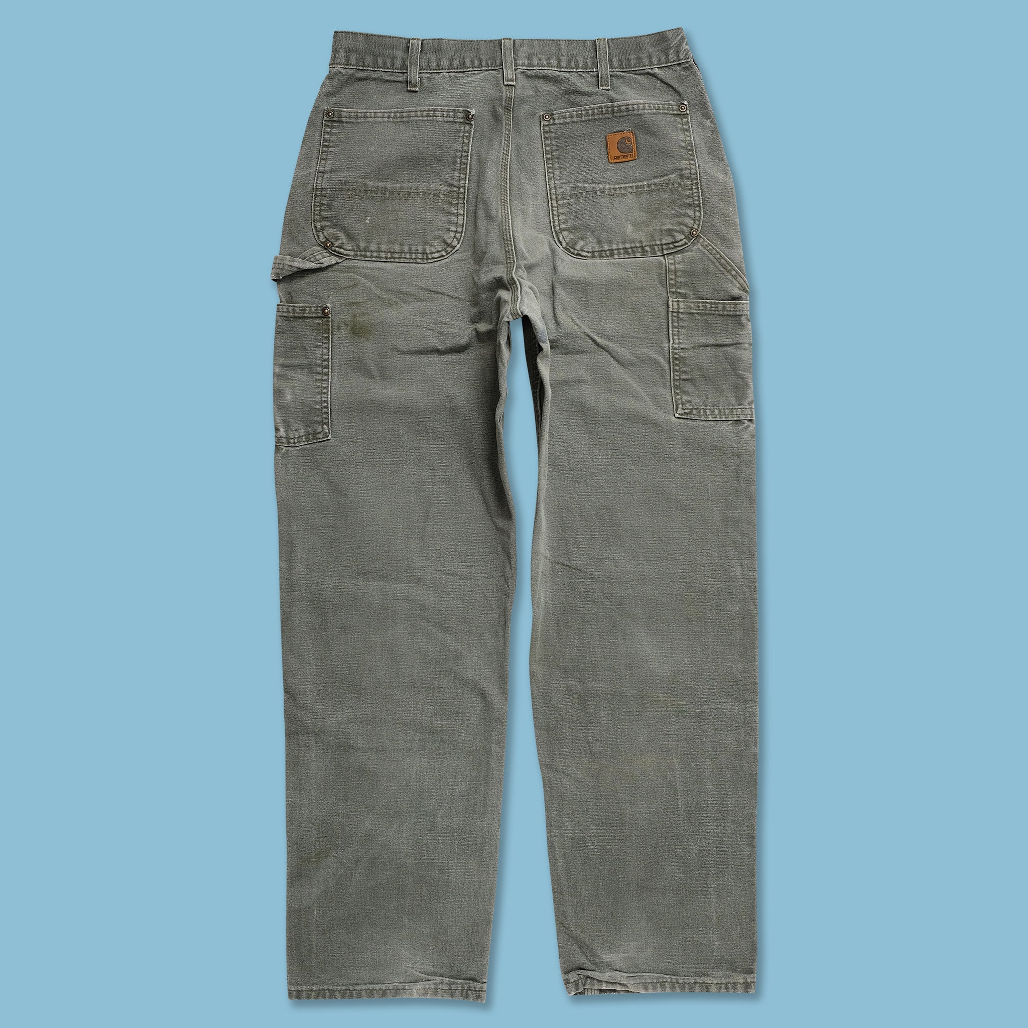 パンツ 80s Carhartt double knee work pants VTG 80s Carhartt Double Knee Brown Canvas WIP Workwear Pants