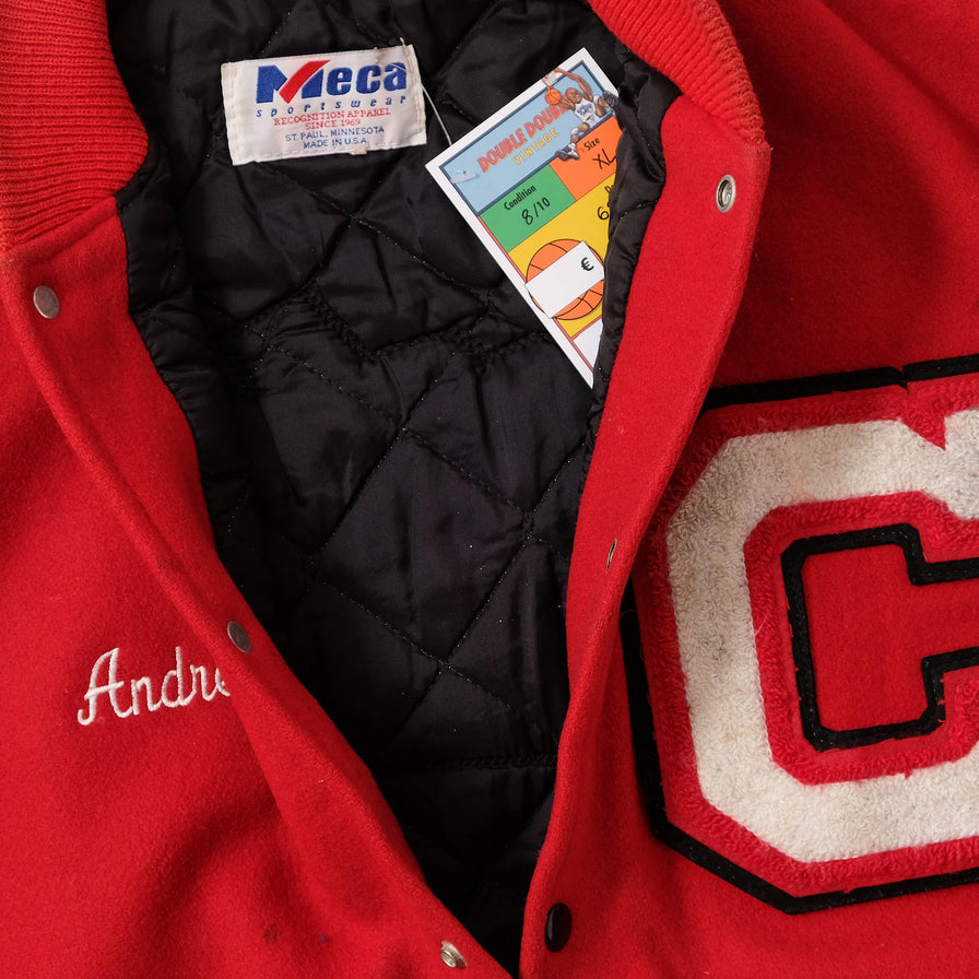 Vintage Wool Leather Varsity Jacket XLarge 