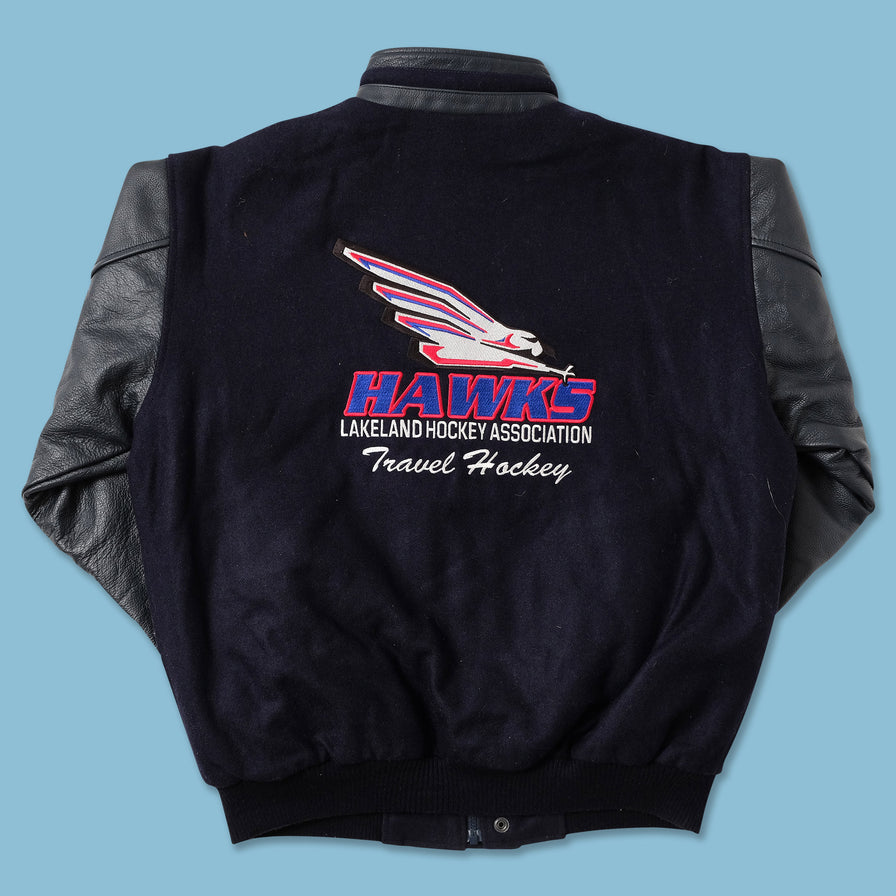 Vintage Wool Leather Varsity Jacket Medium 