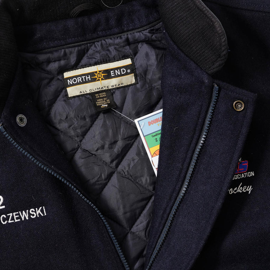 Vintage Wool Leather Varsity Jacket Medium 