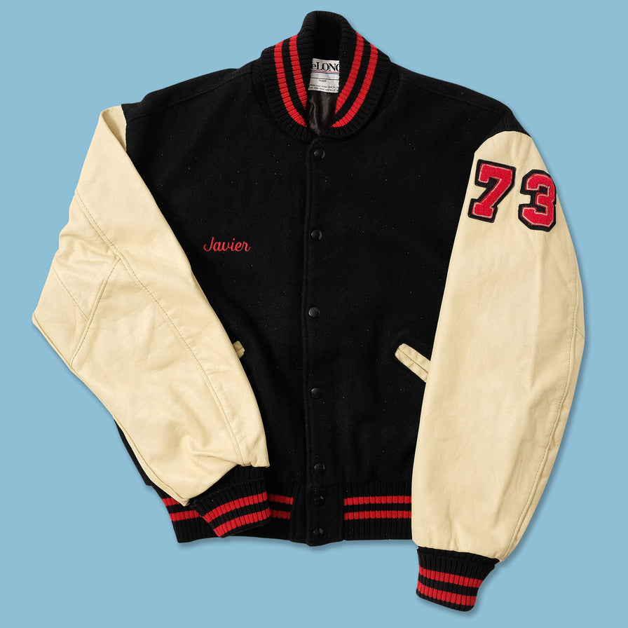 Vintage Wool Leather Varsity Jacket Large 