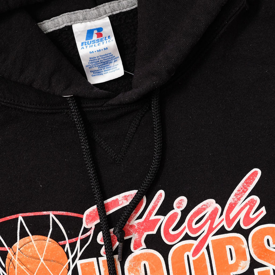 Vintage Russell Athletic High Hoops Hoody Medium 