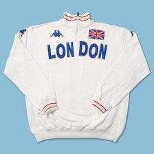 Vintage Kappa London Q-Zip Sweater XXLarge 