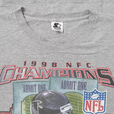 Vintage 1998 Atlanta Falcons Super Bowl T-Shirt XLarge 