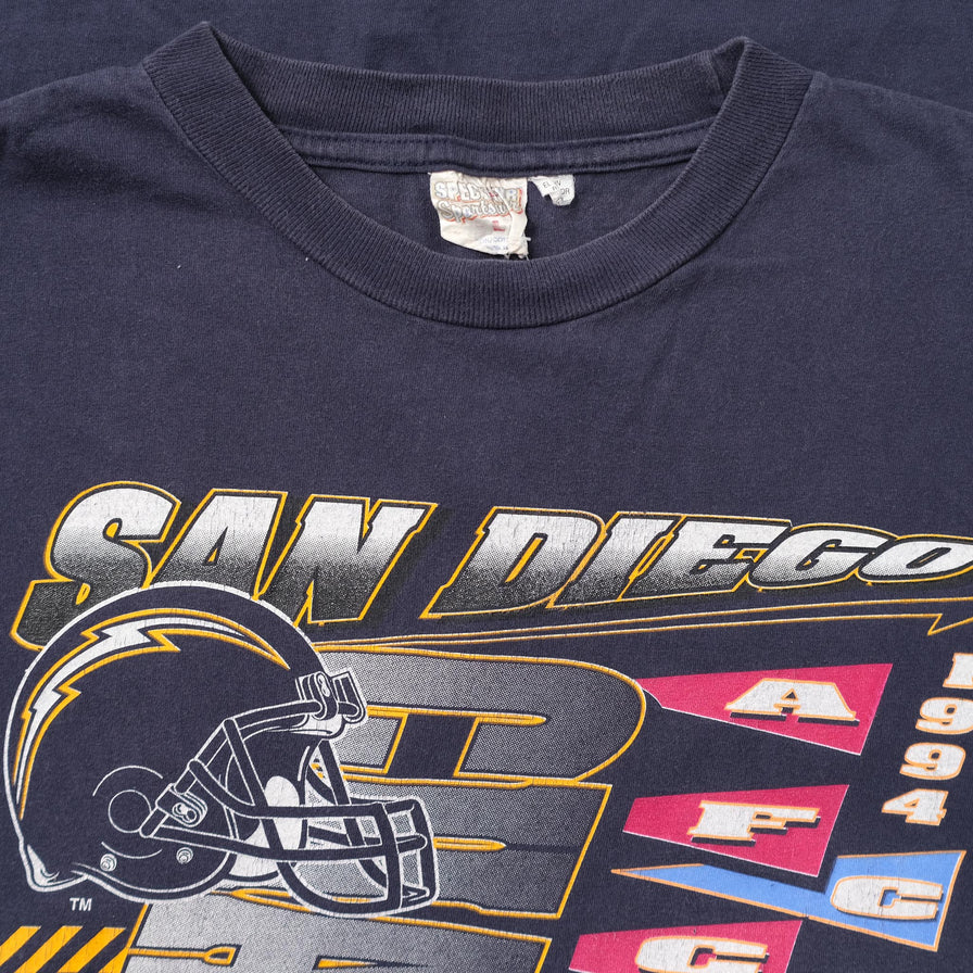 Vintage 1994 San Diego Chargers T-Shirt Large 