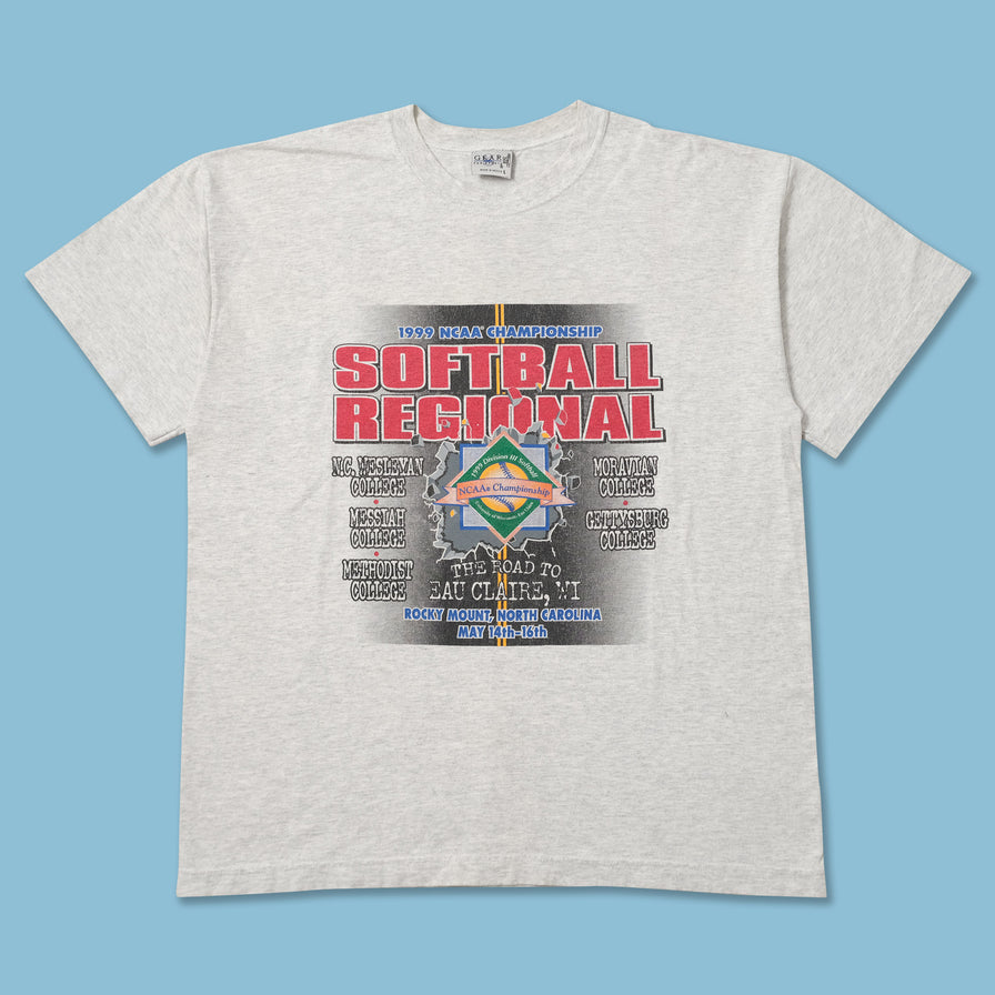 Vintage 1999 Softball Championship T-Shirt Large 