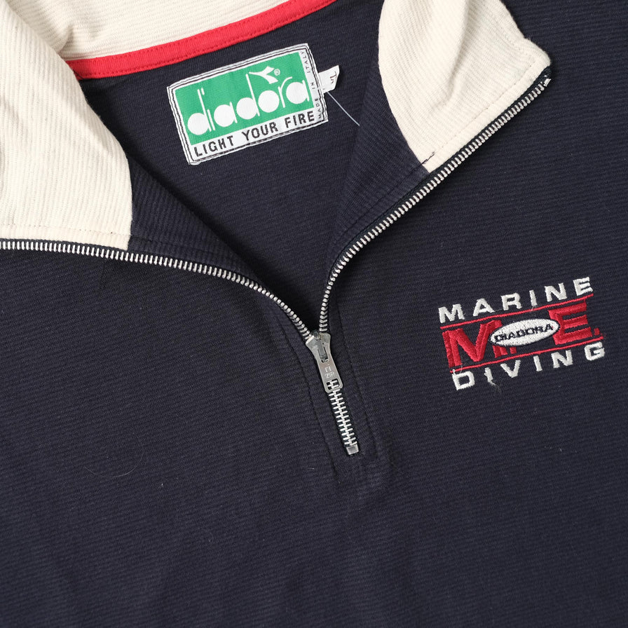 Vintage Diadora Q-Zip Sweater XLarge 