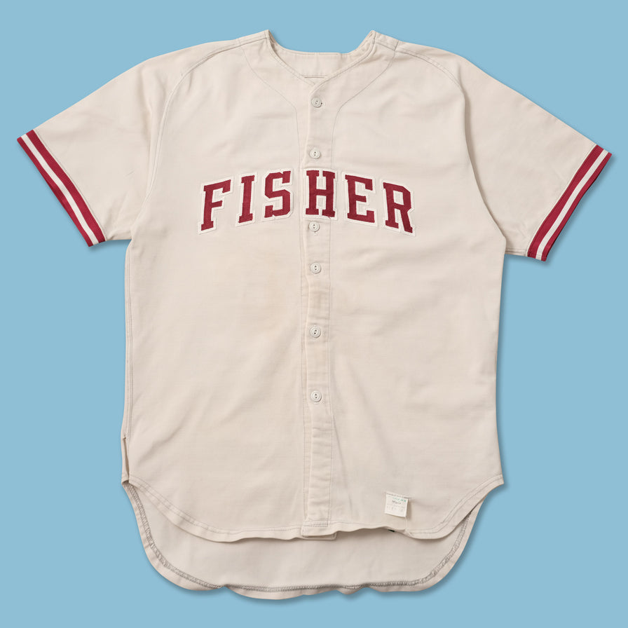 Vintage Fisher Baseball Jersey LArge 