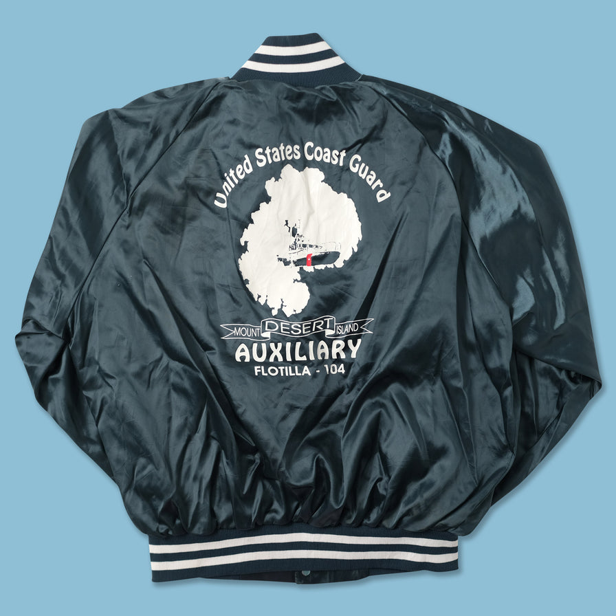 Vintage Satin College Jacket Large 