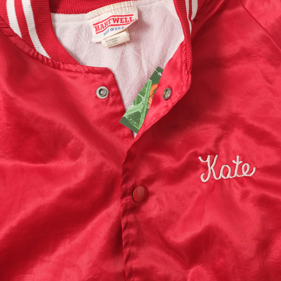 Vintage Satin College Jacket Medium 