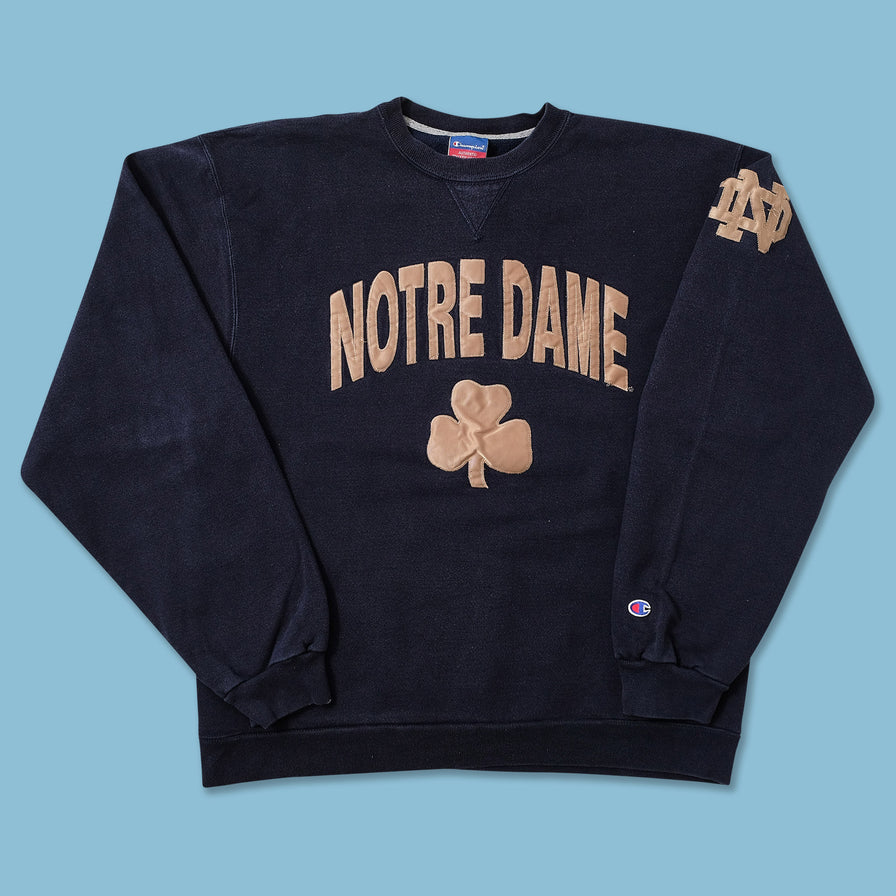 Vintage Champion Notre Dame Sweater Medium 