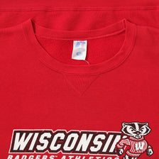 Vintage Russell Athletic Wisconsin Badgers Sweater Large 