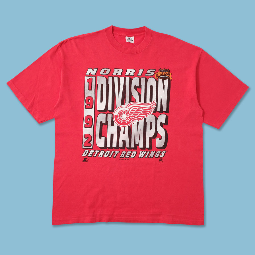1992 Starter Detroit Red Wings T-Shirt XLarge 