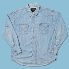 Vintage Wrangler Denim Shirt XXL 